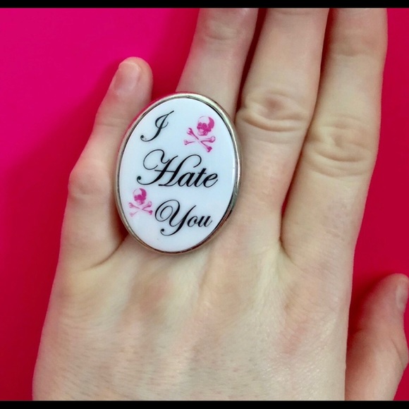 Tarina Tarantino Accessories - Tarina Tarantino “I Hate You” Ring